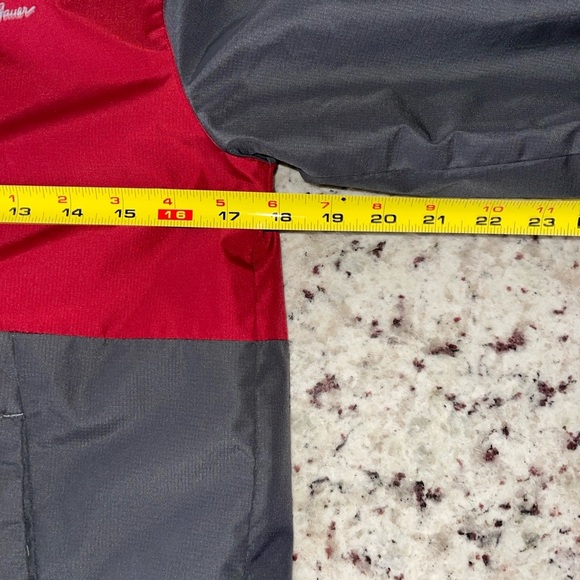 Eddie Bauer Size Medium Youth Lone Peak 3-in-1 Jacket Red Gray Fleece Liner Camo - Picture 11 of 16